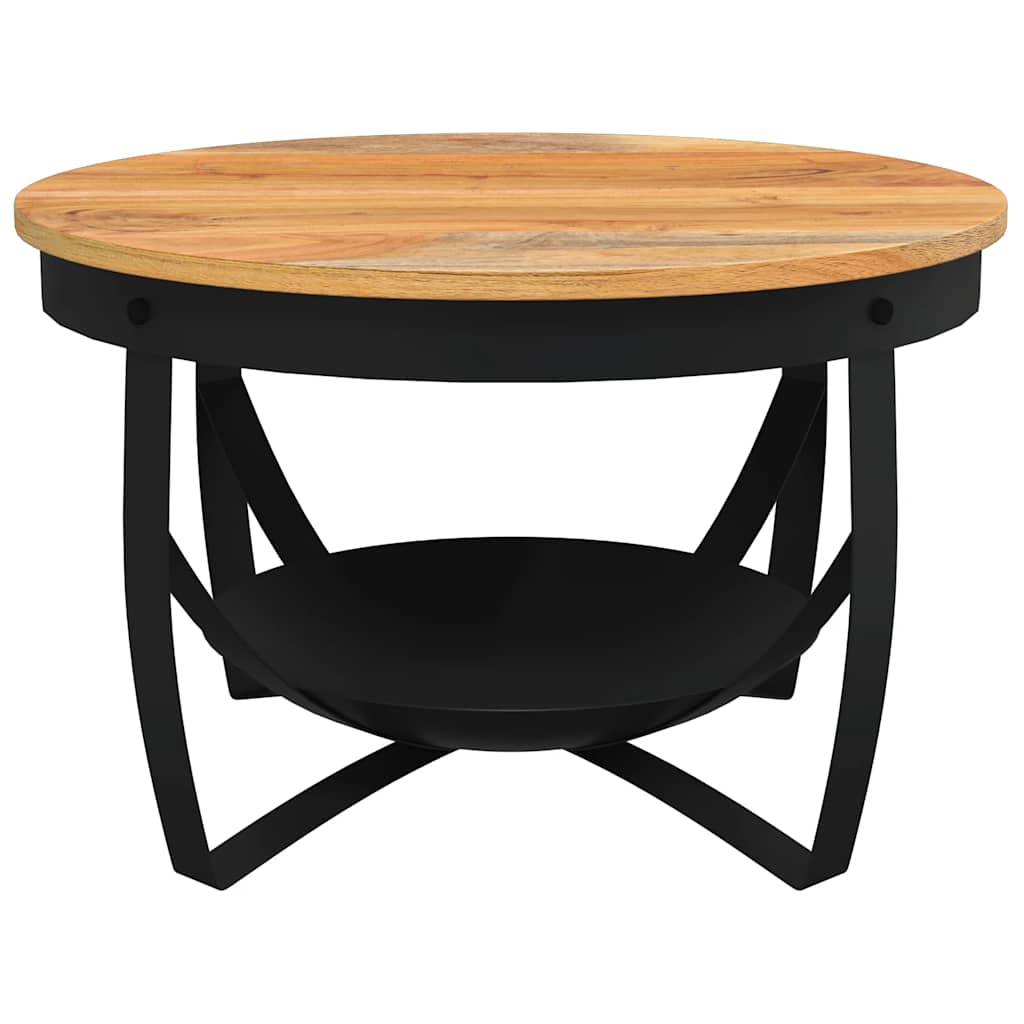 Couchtisch Ø68x43 cm Massivholz Akazie