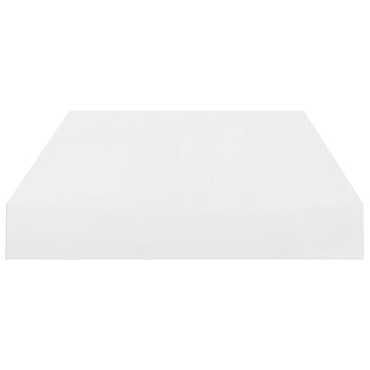 Schweberegal Hochglanz-Weiß 40x23x3,8 cm MDF