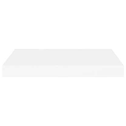 Schweberegale 2 Stk. Weiß 40x23x3,8 cm MDF