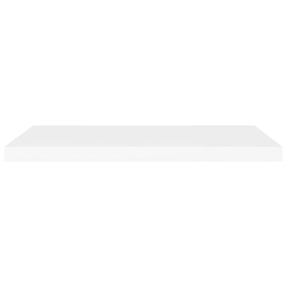 Schweberegale 2 Stk. Weiß 80x23,5x3,8 cm MDF