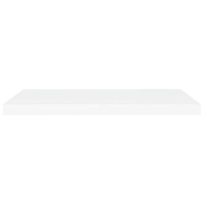 Schweberegale 4 Stk. Weiß 80x23,5x3,8 cm MDF