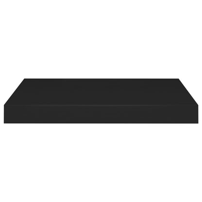 Schweberegale 4 Stk. Schwarz 40x23x3,8 cm MDF