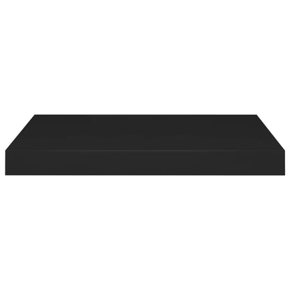 Schweberegale 4 Stk. Schwarz 50x23x3,8 cm MDF