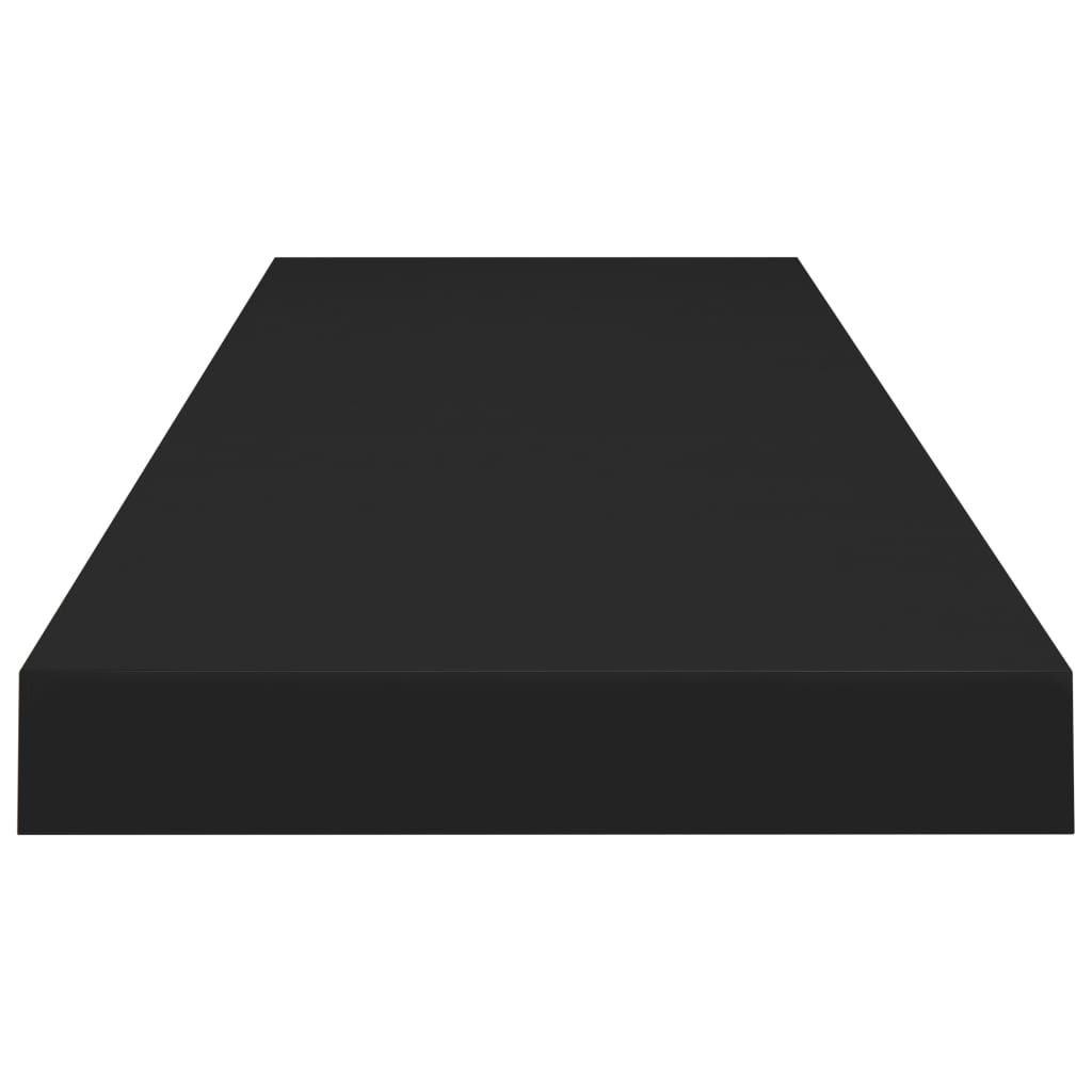 Flydende hylder 4 stk Sort 90x23,5x3,8 cm MDF