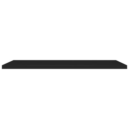 Schweberegale 2 Stk. Schwarz 120x23,5x3,8 cm MDF