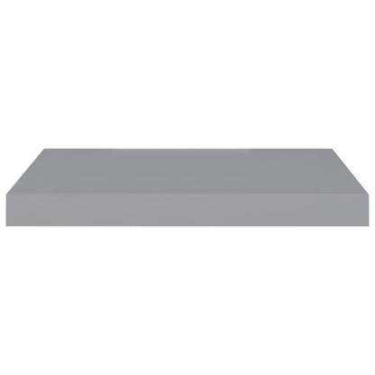 Schweberegale 4 Stk. Grau 50x23x3,8 cm MDF