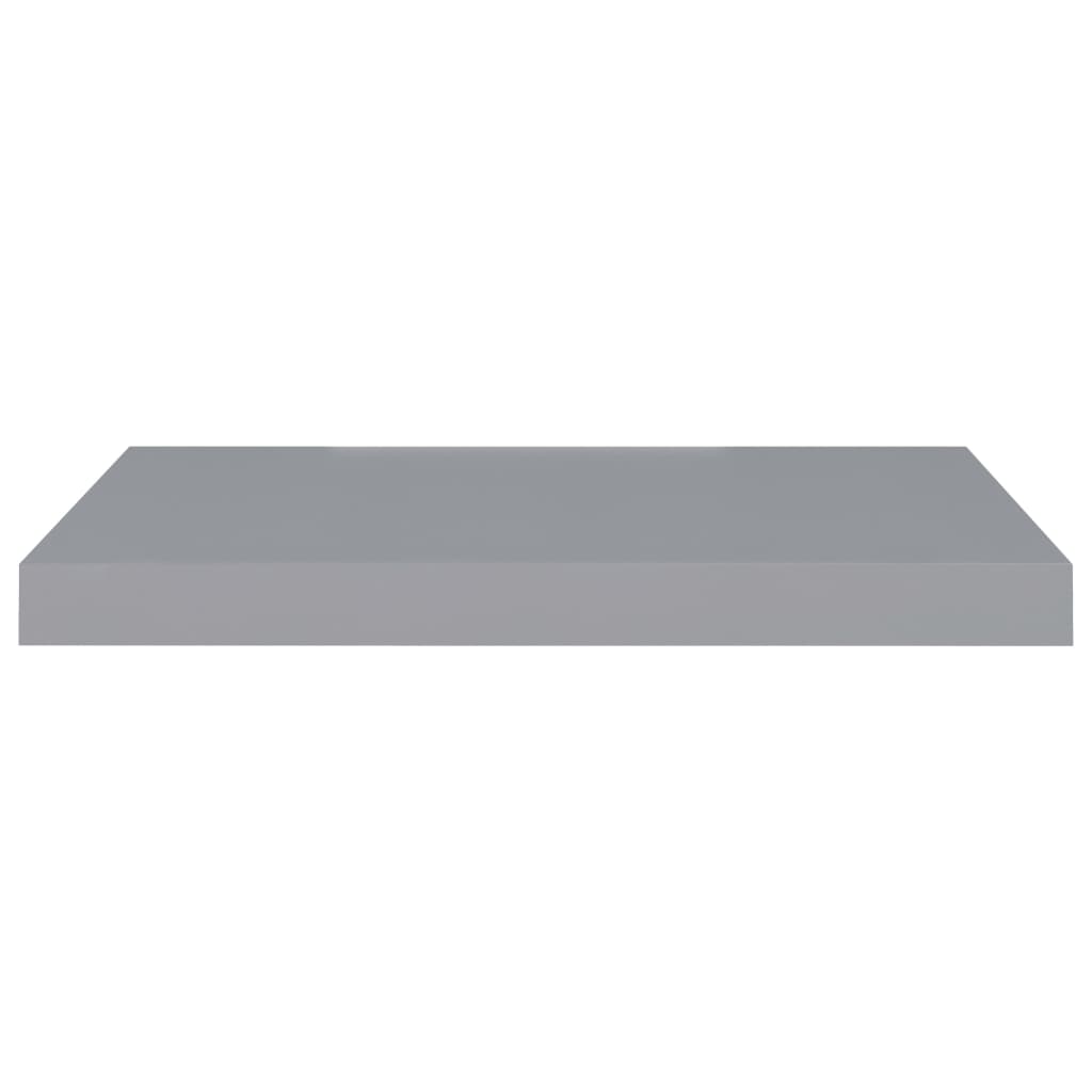 Schweberegale 4 Stk. Grau 60x23,5x3,8cm MDF