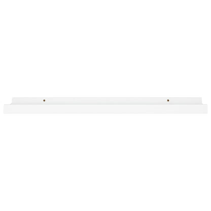 Bilderleisten 2 Stk. Weiß 60x9x3 cm MDF