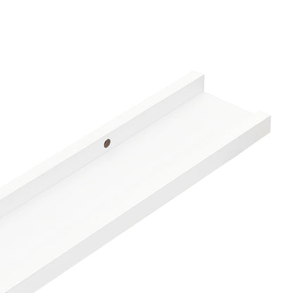 Bilderleisten 2 Stk. Weiß 60x9x3 cm MDF