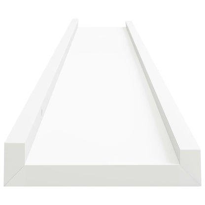 Bilderleisten 2 Stk. Weiß 80x9x3 cm MDF