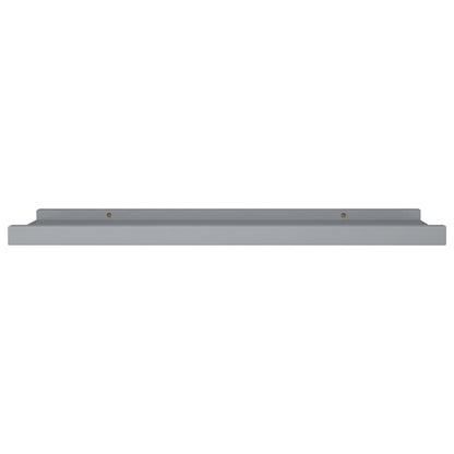 Bilderleisten 2 Stk. Grau 60x9x3 cm MDF