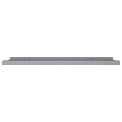 Bilderleisten 2 Stk. Grau 80x9x3 cm MDF