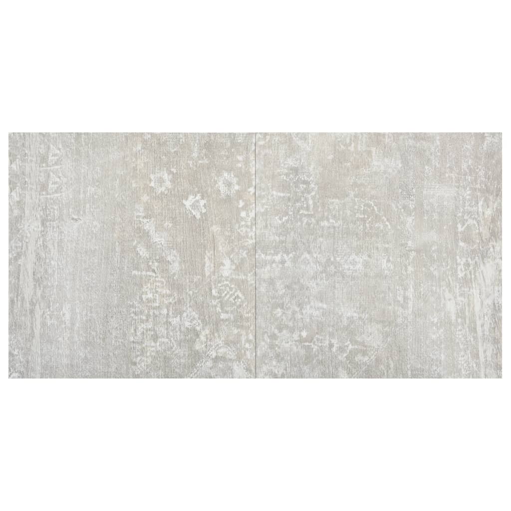 PVC-Fliesen Selbstklebend 55 Stk. 5,11 m² Hellgrau