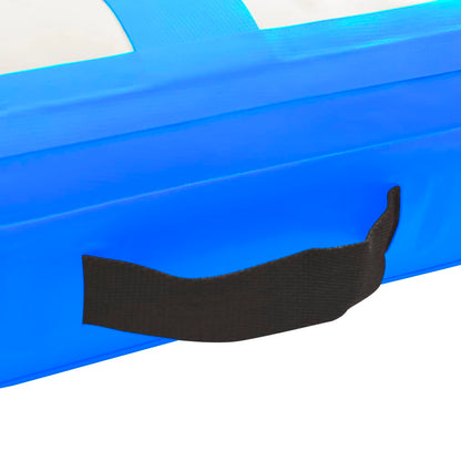 Oppustelig Gymnastikmåtte med pumpe 300x100x15 cm PVC Blå