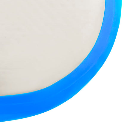 Oppustelig Gymnastikmåtte med pumpe 300x100x15 cm PVC Blå