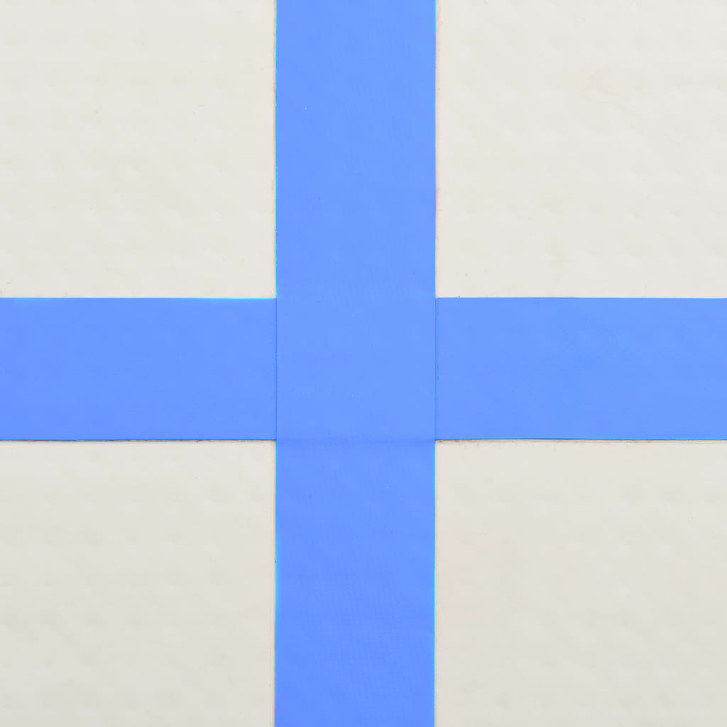 Oppustelig Gymnastikmåtte med pumpe 600x100x20 cm PVC Blå
