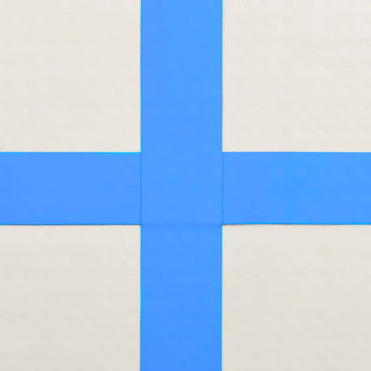 Oppustelig Gymnastikmåtte med pumpe 700x100x20 cm PVC Blå