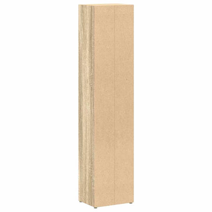 CD-Regale 2 Stk. Sonoma-Eiche 21x16x93,5 cm Holzwerkstoff
