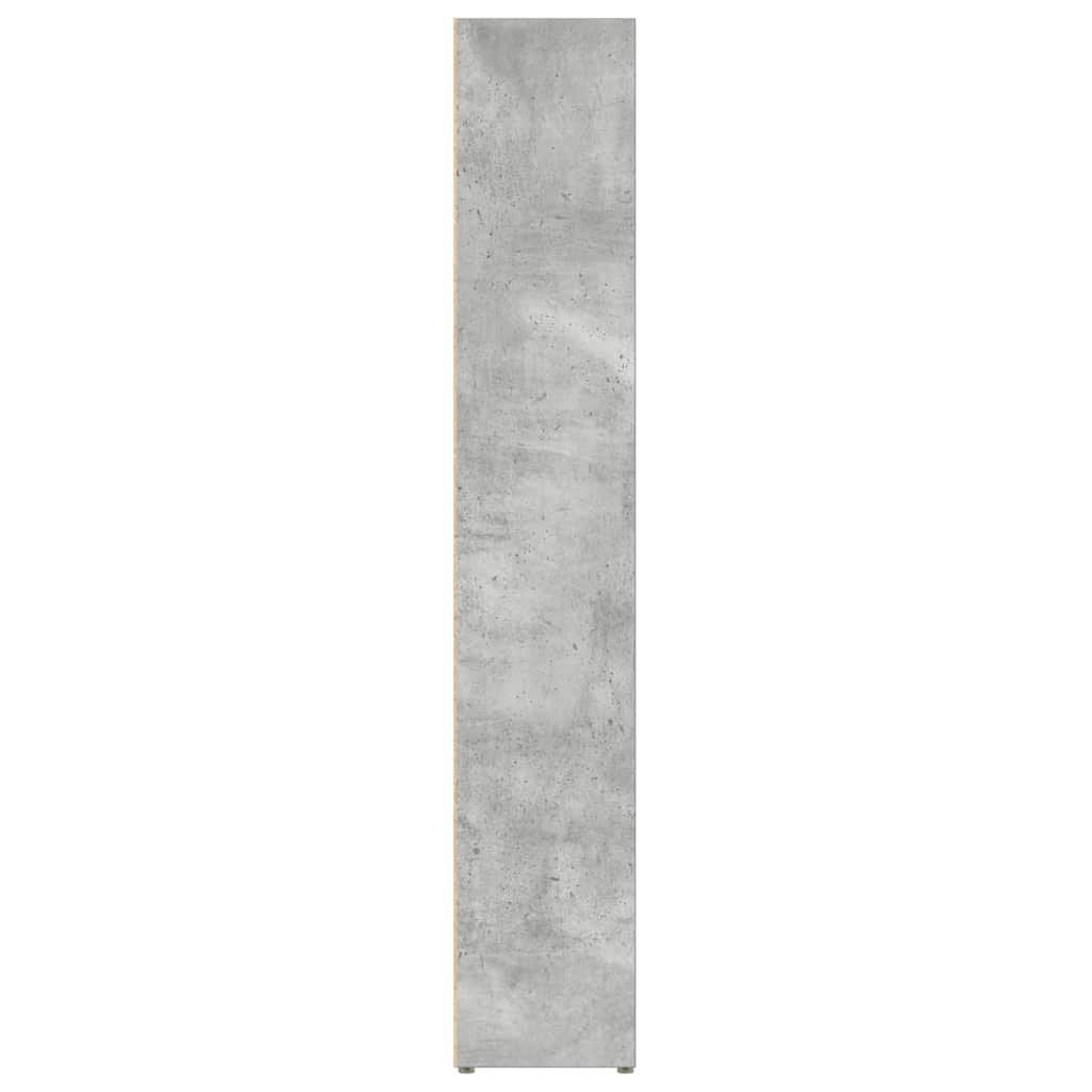 CD-Regale 2 Stk. Betongrau 21x16x93,5 cm Holzwerkstoff