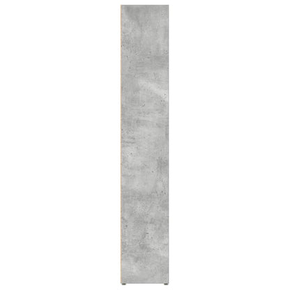 CD-Regale 2 Stk. Betongrau 21x16x93,5 cm Holzwerkstoff