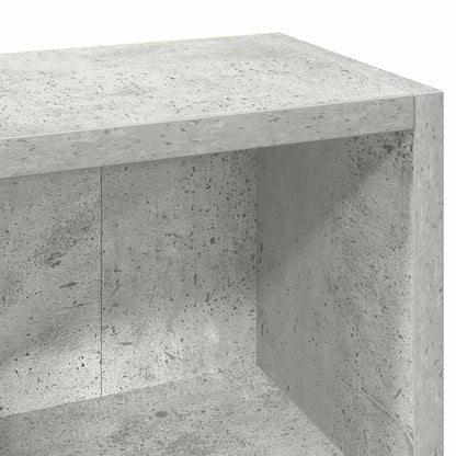 CD-Regale 2 Stk. Betongrau 21x16x93,5 cm Holzwerkstoff