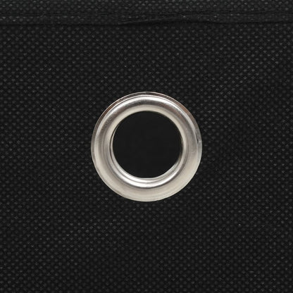 Aufbewahrungsboxen 4 Stk. Vliesstoff 28x28x28 cm Schwarz