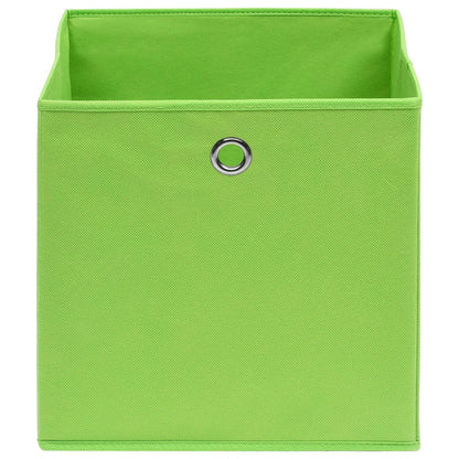Aufbewahrungsboxen 10 Stk. Vliesstoff 28x28x28 cm Grün