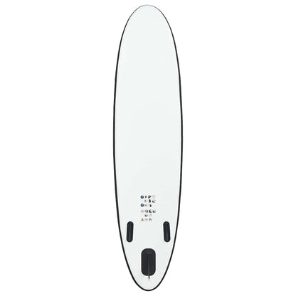 Aufblasbares Stand Up Paddle Board Set Schwarz und Weiß