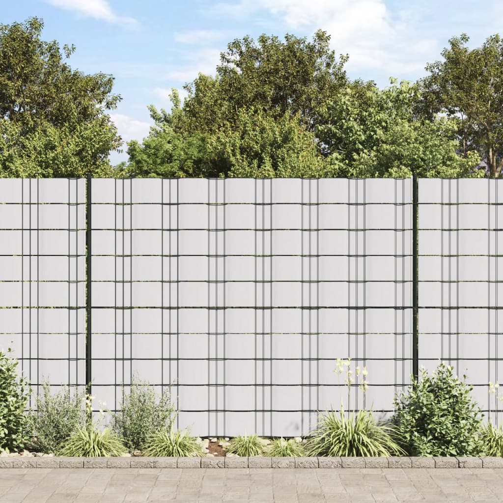 Garten-Sichtschutz 4 Stk. PVC 35x0,19 m Weiß