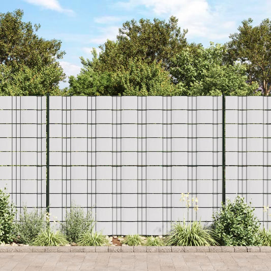 Garten-Sichtschutz 4 Stk. PVC 35x0,19 m Weiß