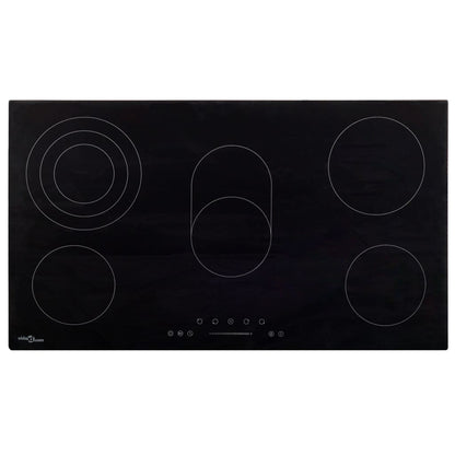 Glaskeramik-Kochfeld mit 5 Platten Touch Control 77 cm 8500 W