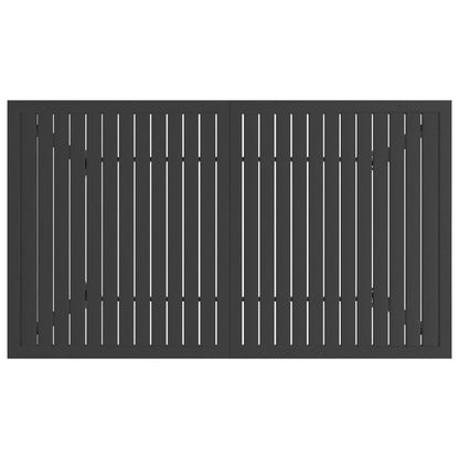 Gartentisch Anthrazit 140x80x72 cm Stahl