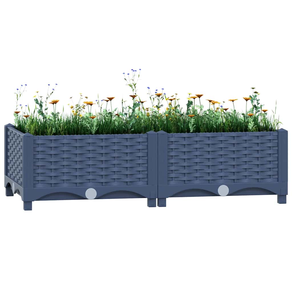 Hochbeet 80x40x23 cm Polypropylen