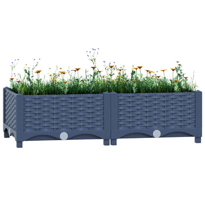 Hochbeet 80x40x23 cm Polypropylen