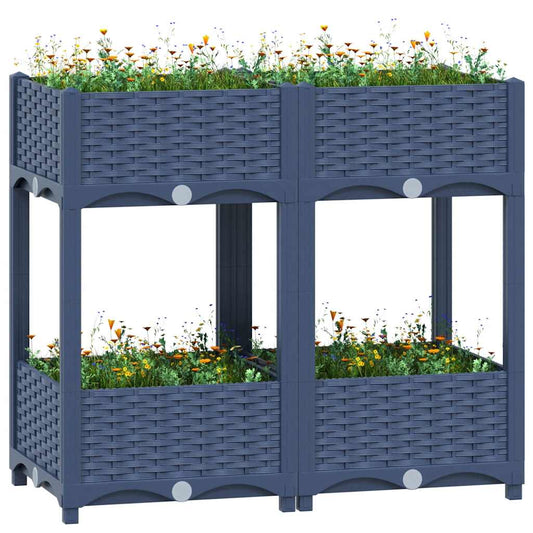 Hochbeet 80x40x71 cm Polypropylen