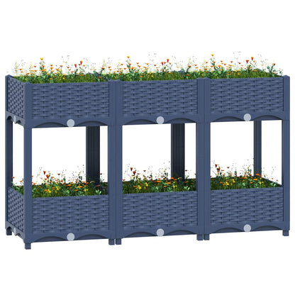 Hochbeet 120x40x71 cm Polypropylen
