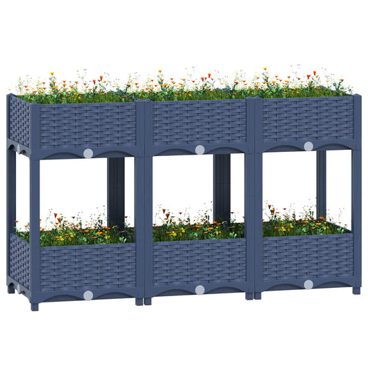 Hochbeet 120x40x71 cm Polypropylen