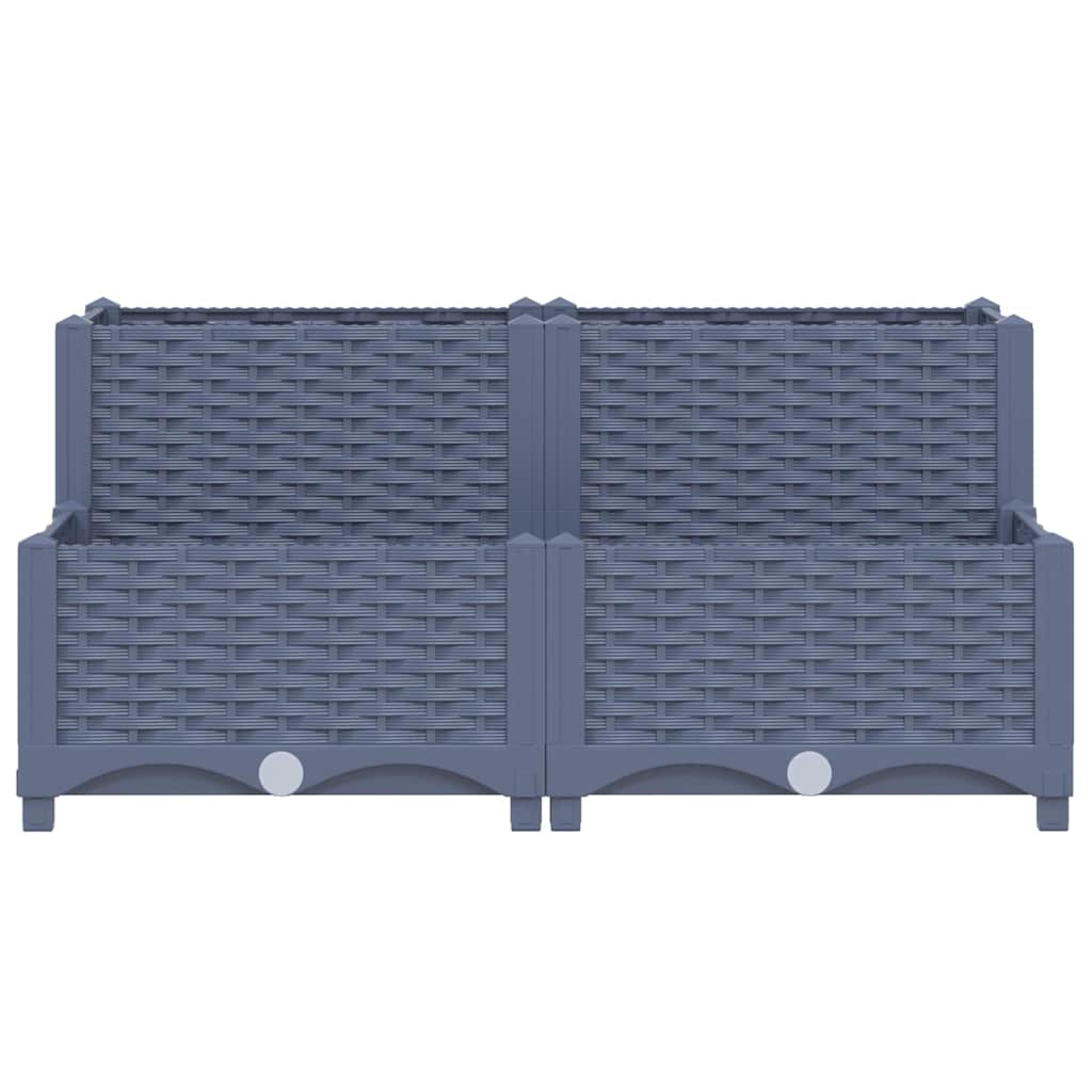 Hochbeet 80x80x38 cm Polypropylen