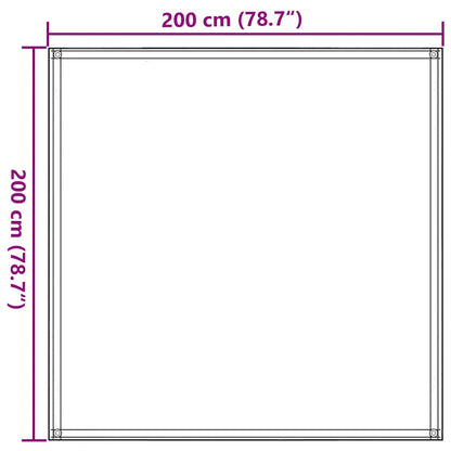 Zeltteppich 200x200 cm Anthrazit