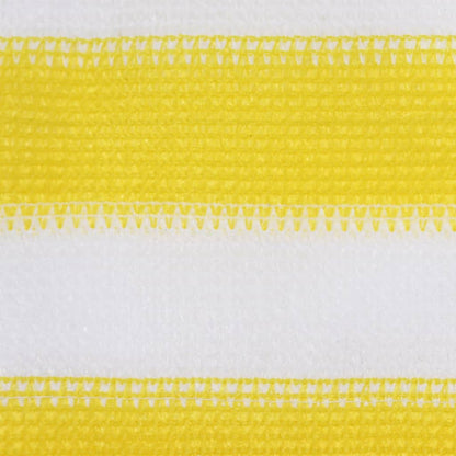 Balkon-Sichtschutz Gelb und Weiß 120x500 cm HDPE