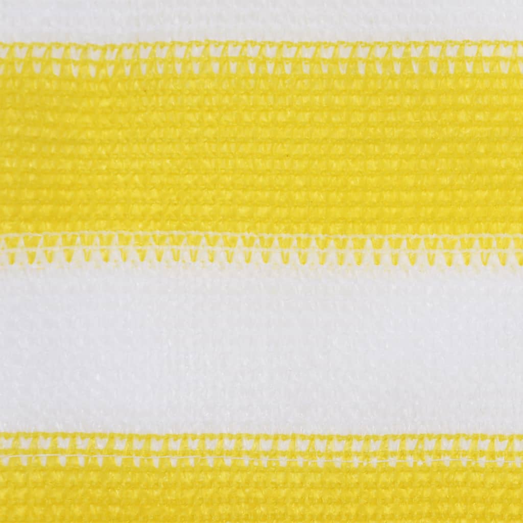 Balkon-Sichtschutz Gelb und Weiß 120x600 cm HDPE