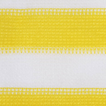 Balkon-Sichtschutz Gelb und Weiß 120x600 cm HDPE