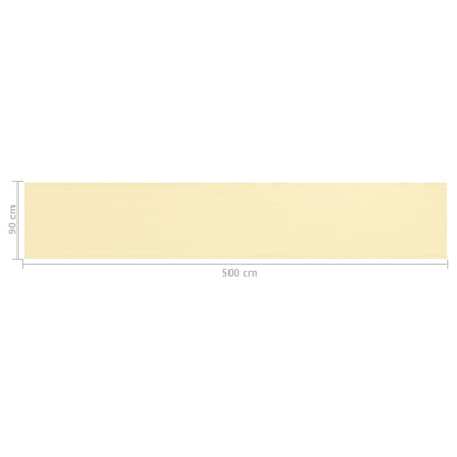 Balkon-Sichtschutz Beige 90x500 cm HDPE