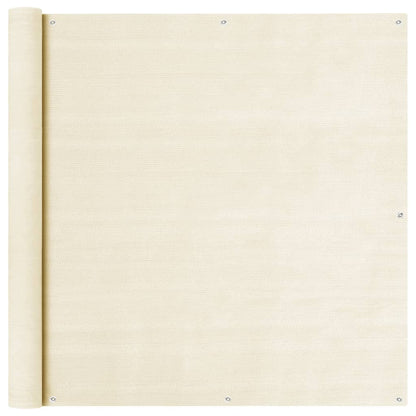 Balkon Sichtschutz Creme 120x500 cm HDPE