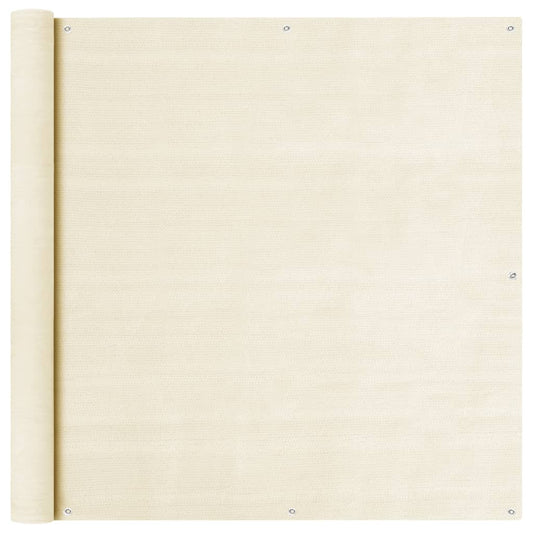 Balkon Sichtschutz Creme 120x500 cm HDPE
