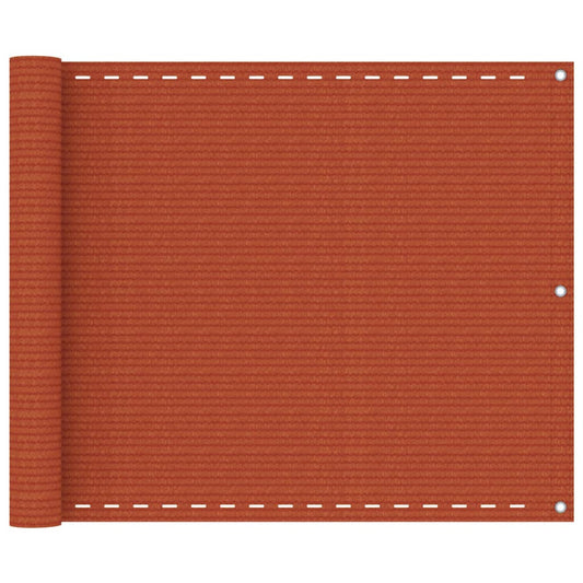 Balkon-Sichtschutz Orange 75x300 cm HDPE