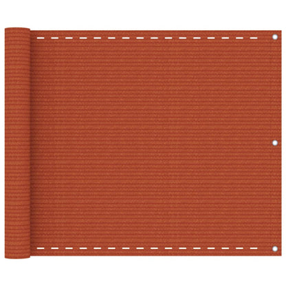 Balkon-Sichtschutz Orange 75x400 cm HDPE