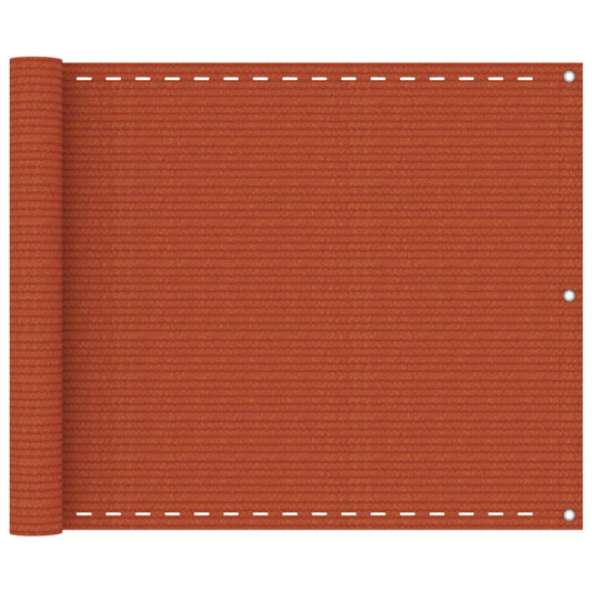 Balkon-Sichtschutz Orange 75x400 cm HDPE