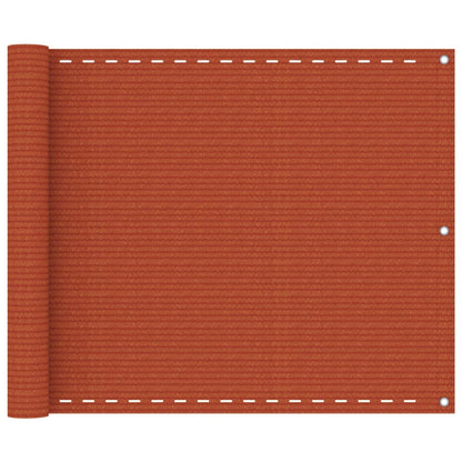 Balkon-Sichtschutz Orange 75x500 cm HDPE