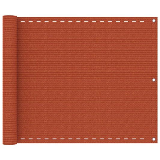 Balkon-Sichtschutz Orange 75x500 cm HDPE